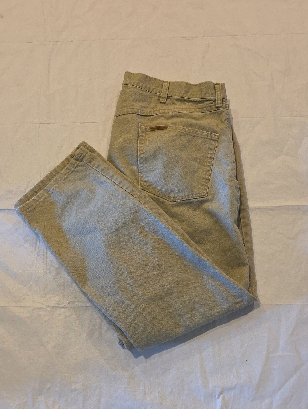 C.E. Schmidt Workwear Men's Classic Straight‎ Leg Jeans Khaki Tan 40x30
